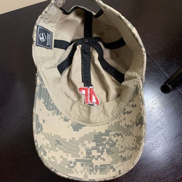 Army ROTC Camo Adjustable Baseball Hat Strapback OSFM - Picture 6 of 8